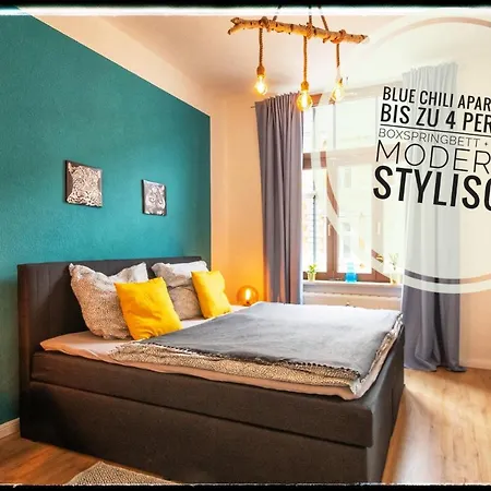公寓 Blue Chili 18 Zentrales City-apartment Am Hasselbachplatz, 4 Personen